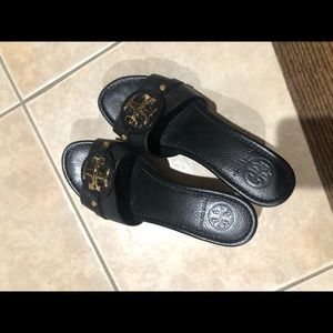 Black Tory Burch with Gold emblem